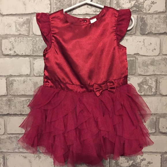 Baby Girl's Satin & Tulle Dress 24 Months - Picture 1 of 6